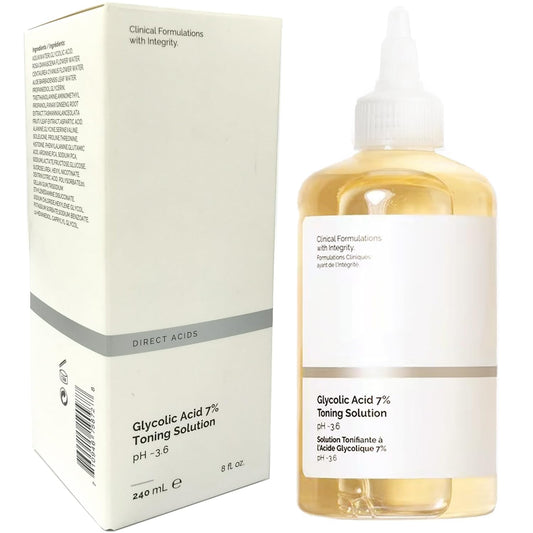 240ML Glycolic Acid 7% Toner,Toning Resurfacing Solution, Facial Exfoliation Astringe Pores, Hydrates and Reduces Skin Blemishes